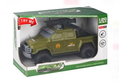 Military Mission Army Car with Gun Function Try My Light Gift Child Toy 1:20 - Image 1 of 2