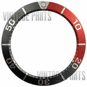 40*31,5 mm gris con bisel de reloj plano de aluminio rojo inserto apto para reloj SKX - Imagen 1 de 1