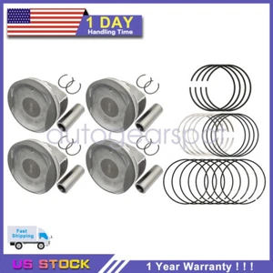 Pistons w/Rings Fit For 2007-2013 Toyota Camry RAV4 Scion tC Lexus 2.4 2AZFE New - Picture 1 of 6