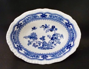 Vintage Mason’s Patent Ironstone Blue Manchu Oval Serving Dish - Picture 1 of 4