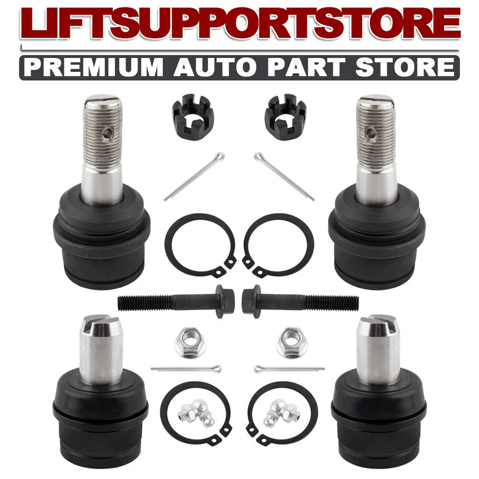 For 1987-1996 Ford F-150 2WD 4PCS Front Upper & Lower Ball Joints Suspension Kit - Image 1 of 4
