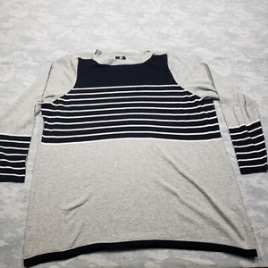 Armani Exchange Sweater Mens 2XL Gray Long Sleeve Pull-Over Lightweight - Picture 1 of 9