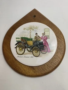Panhard- Levassor 1985 - Round Tile In Wood Frame - Picture 1 of 5