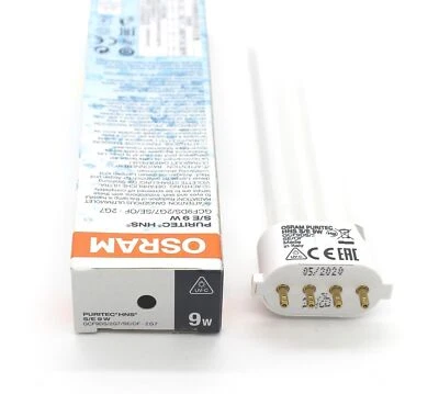 OSRAM Compact UVC Germicidal lamp UV light PURITEC HNS S/E 9w Tube 4-pin 2G7 - Image 1 of 3