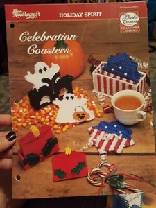 The Needlecraft shop Plastic Canvas Pattern Holiday Spirit Celebration... - Picture 1 of 1