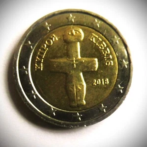 2 Euro Münze * Zypern 2018 * Kibris * Κυπριακή * selten *Sammlerstück - Bild 1 von 2