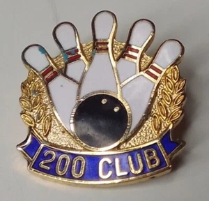 Vintage Bowling Pin - 200 Club, Lapel/Hat Pin (D7) - Picture 1 of 6