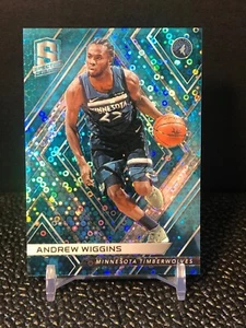 2017-18 ANDREW WIGGINS SPECTRA *NEON BLUE* PRIZM REFRACTOR PARALLEL #79 44/99 - Picture 1 of 6