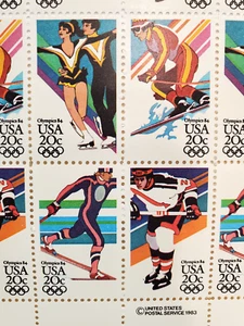 Scott # 2070a (2067-2070) - 20¢ Winter Olympics, Sheet of 50, MNH - Picture 1 of 3