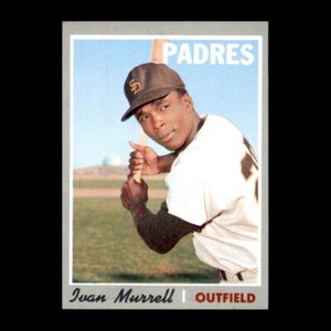 Ivan Murrell 1970 Topps San Diego Padres #179 Set Break GREAT!