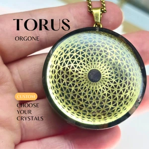 TORUS Custom Orgone +50 crystals. Creation Manifestation, Evolution, High Energy - Picture 1 of 12