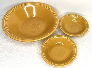 Frutero Fiestaware Casualstone Coventry 5-1/4" 9" dorado antiguo - Imagen 1 de 9
