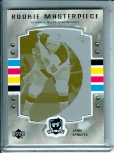 2006-07 The Cup Printing Plates Sweet Shot Yellow #126 Janis Sprukts RC 1/1