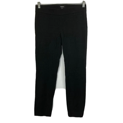 Worth Pants Womens Sz 2 Taper Leg Black Cotton Stretch Textured Knit Side Zip - Image 1 of 4