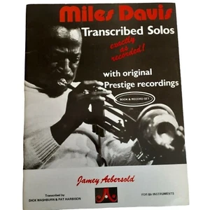 Miles Davis Transcribed Solos Exactly as Recorded Jamey Aebersold PB - Picture 1 of 5