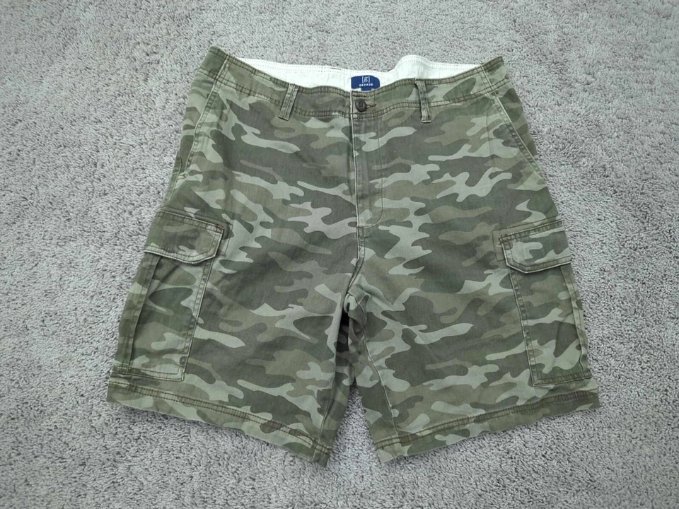 George Cargo Shorts Mens 36 Green Camouflage Casual Outdoor - Image 1 of 4