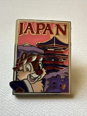 Disney Parks Trading Pin - 2008 Hidden Mickey Series Dale in Japan Postcard GUC - Image 1 of 2