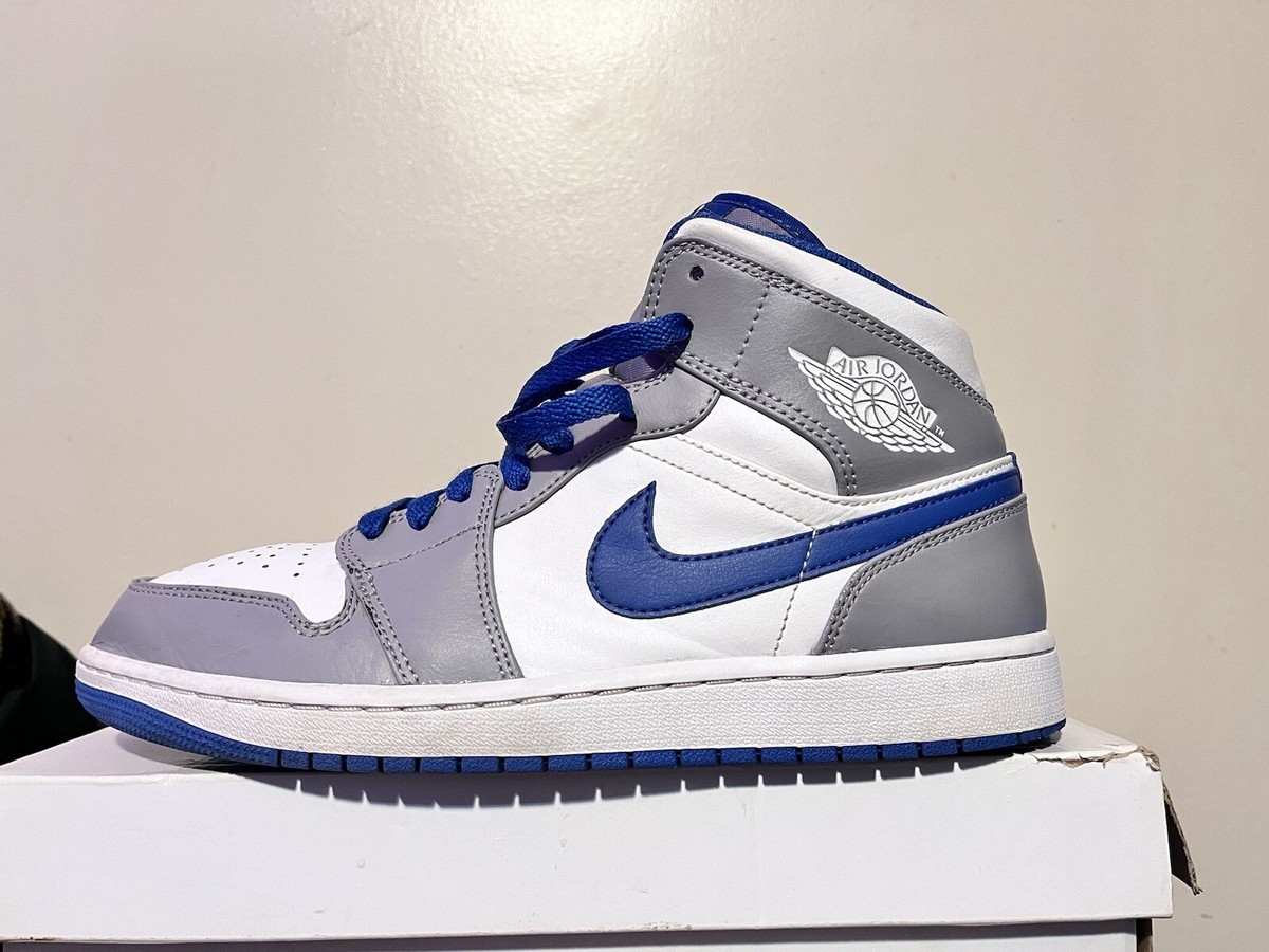 air jordan 1 mid true blue 2022