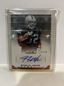 Khalil Mack 2014 Panini Longevity Rookies And Stars RC Card Autographed 58/99 - Picture 1 of 2