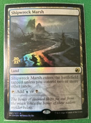 Promo Shipwreck Marsh, Innistrad: Midnight Hunt, NM, Magic the Gathering MTG - Image 1 of 2