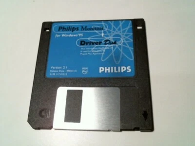Philips Monitor Windows 95 Driver Ver 2.1 1998 plug n play - Disquete de 3,5" Foto 1 de 3