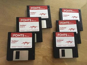 Fonts For Mac 6-disk Set - Picture 1 of 1