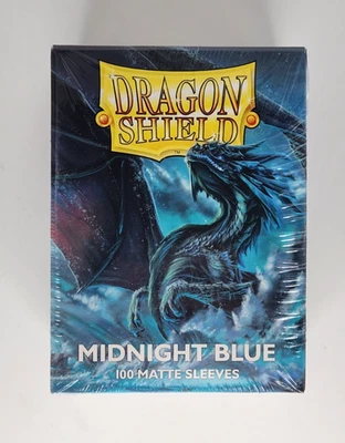 Matte Midnight Blue 100 ct Dragon Shield Sleeves Standard Size - Image 1 of 2