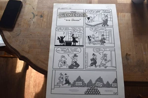 The General - Original ComicArt mit Farbführer - August SS. ALP#17 Seite 25 in großer Bestellung. - Bild 1 von 9