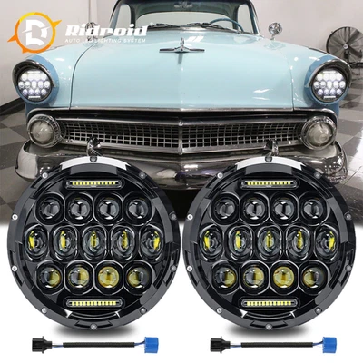Faro proyector LED alto/bajo haz sellado DRL para Ford Fairlane Falcon 7" EE. UU. Foto 1 de 4