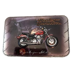 Vintage Tin 1999 HARLEY DAVIDSON Limited Ed Dyna Super Glide con carte da collezione LEGGI - Foto 1 di 6