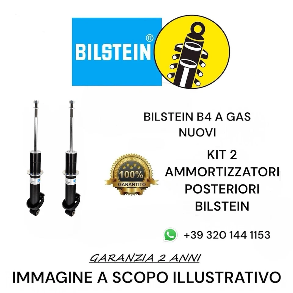 19-183664 Kit 2 ammortizzatori posteriori BILSTEIN OPEL INSIGNIA 2.0 E85 TURBO - Immagine 1 di 2