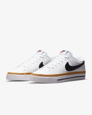 Women Nike Court Legacy NN Sneakers Shoes White/Desert Ochre/Orange DH3161-100 - Image 1 of 4
