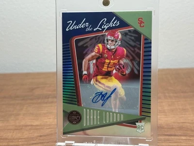 Drake London Legacy Rookie Under the Lights Auto /15 SSP  - Image 1 of 3