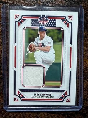 2024 USA Baseball Stars and Stripes - Trey Yesavage Game worn/used Patch/Relic - Image 1 of 2