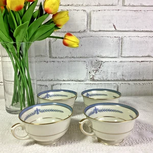 Lamberton Elfenbein China Puritain Muster 4er Set Teetassen - Bild 1 von 9