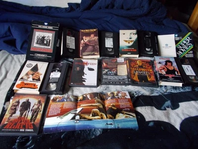 5 DVD & 5 VHS LOT: Clockwork Orange, WCI Booklet, Halloween 2, Devil's Rejects, - Image 1 of 4