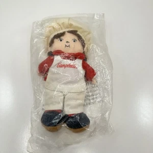 Muñeco de peluche Campbell's Soup Kids 8" niño chef vintage 1999 coleccionable - Imagen 1 de 8