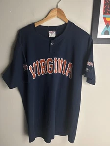 RARE Virginia University Sample Rawlings Baseball Jersey Size Large - Picture 1 of 6