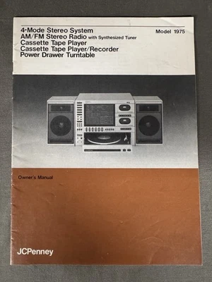4-режимная стереосистема JC Penny модель 1975 руководство пользователя  - Изображение 1 из 4