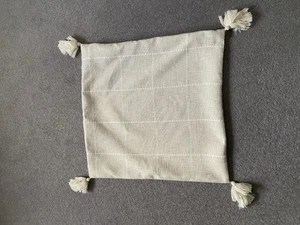 Next Cushion Cover Beige Windowpane Check 50 x 50cm. - Picture 1 of 6