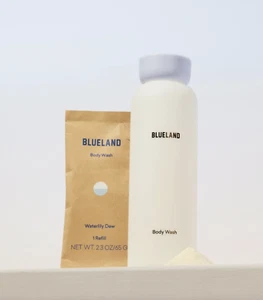 Blueland Body Wash Starter Set - Waterlily Drew Scent - 2.3oz/Makes 18 fl oz - Picture 1 of 4