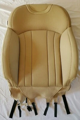 2017 2018 2019 GENESIS G80 PASSENGER SEAT BACK LEATHER COVER 88404-B1300-PPW TAN - Image 1 of 4