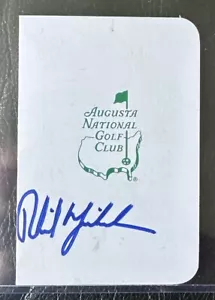 Phil Mickelson Signed Autographed Masters Augusta National Scorecard #3 *READ* - Picture 1 of 1