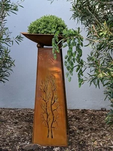 XXXL DESIGN PLANTER 97cm high RUST NEW beautiful! - Picture 1 of 12
