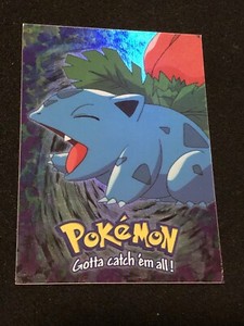 🔥 RARE 🔥 1995 Topps IVYSAUR Pokemon Evolution Holo Foil Refractor,  #E2/12