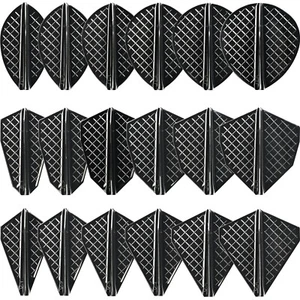 Cosmo Darts Fit Flight Pro Series Black Dart Flights for Cosmo Stems 18 Shapes - Picture 1 of 19