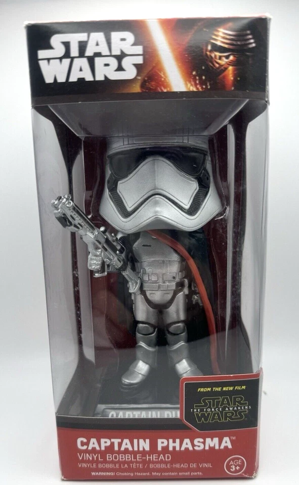 Star Wars Funko Wacky Wobbler Captain Phasma Bobble Head Foto 1 de 4