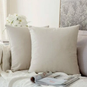 2 almohadas de pluma (50 x 50 cm) almohadillas de cojín insertos relleno cuadrado 20 pulgadas - Imagen 1 de 11