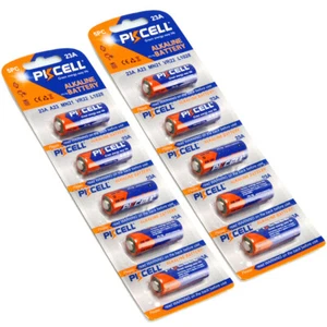 10pcs 23A A23 LRV08 MN21 L1028 8F10R Alkaline 12V Batteries For Key Fobs PKCELL - Picture 1 of 6