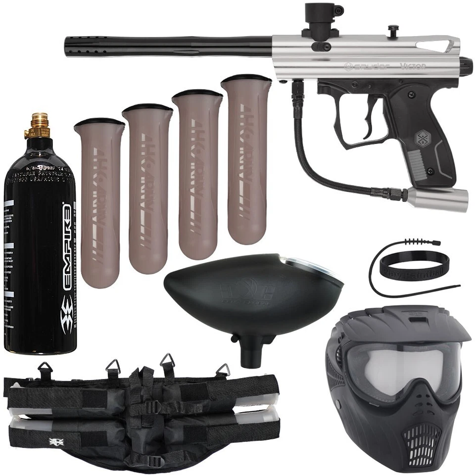 Kit de paquete de pistola de paintball Kingman Spyder Victor Epic - (claro brillante) Foto 1 de 1